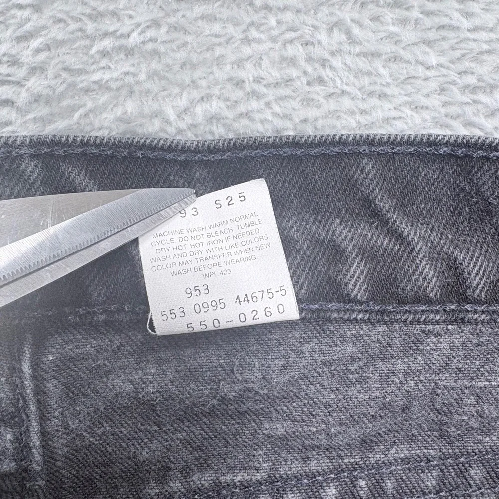 Levi's 550 Jeans Men 36x32 Black Relaxed Fit Tapered Leg Vintage 90s Made in USA